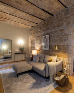 Rome apartment holiday home living room