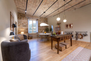 Rome apartment holiday home kitchen dining area