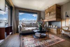 Megeve Chalet apartment Innovation Living couch Rugvista carpet