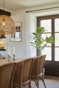 Piemonte Italy holiday house dining room Chic Antique chair Christiansen & Co table