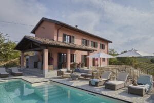 Piedmont Italy house poolside