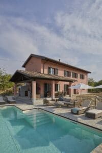 Piedmont Italy house poolside
