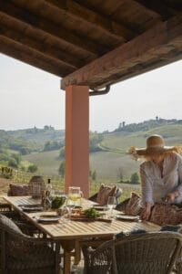 Piedmont Italy house terrace view