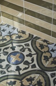 Piedmont Italy house bathroom tiles