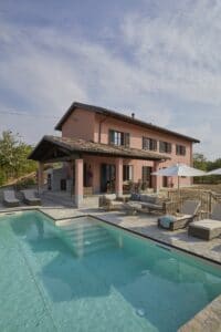 Piedmont Italy house poolside pool
