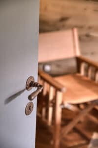Megeve chalet bedroom door doorhandle