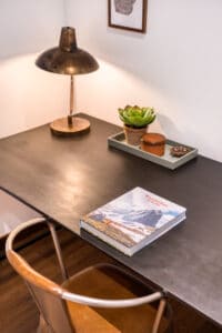Megeve chalet office table chair