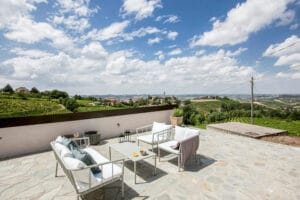 Piedmont Italy vacation holiday home terrace landscape