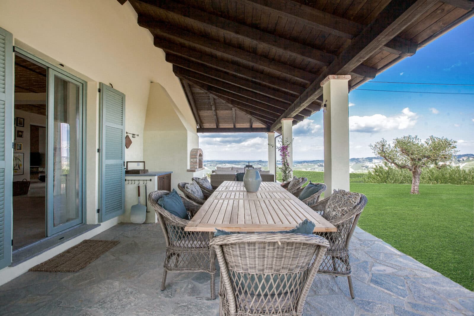 Piedmont Italy holiday home terrace