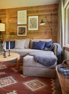 Megeve apartment chalet holiday home living room