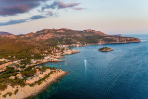 Mallorca landscape nature evening ocean