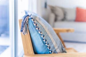 Mallorca apartment holiday home living area chair pillow