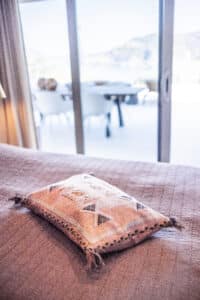 Mallorca apartment holiday home bedroom bed pillow