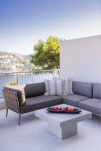 Mallorca apartment holiday home terrace sofa