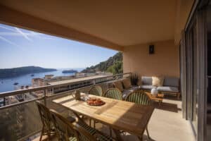 Villefranche holiday home apartment balcony view