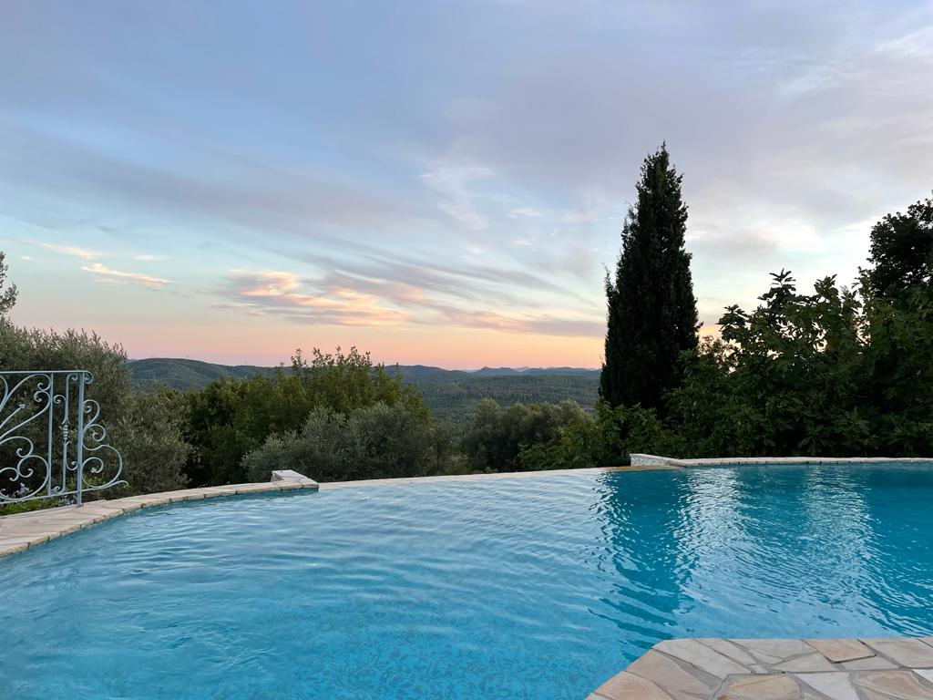 South of France villa pool