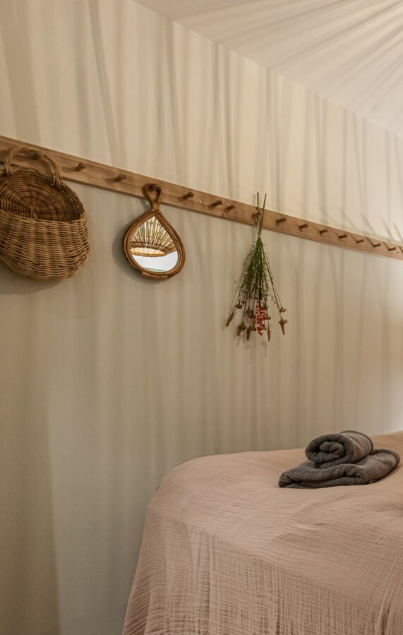 bedroom bed coat rack