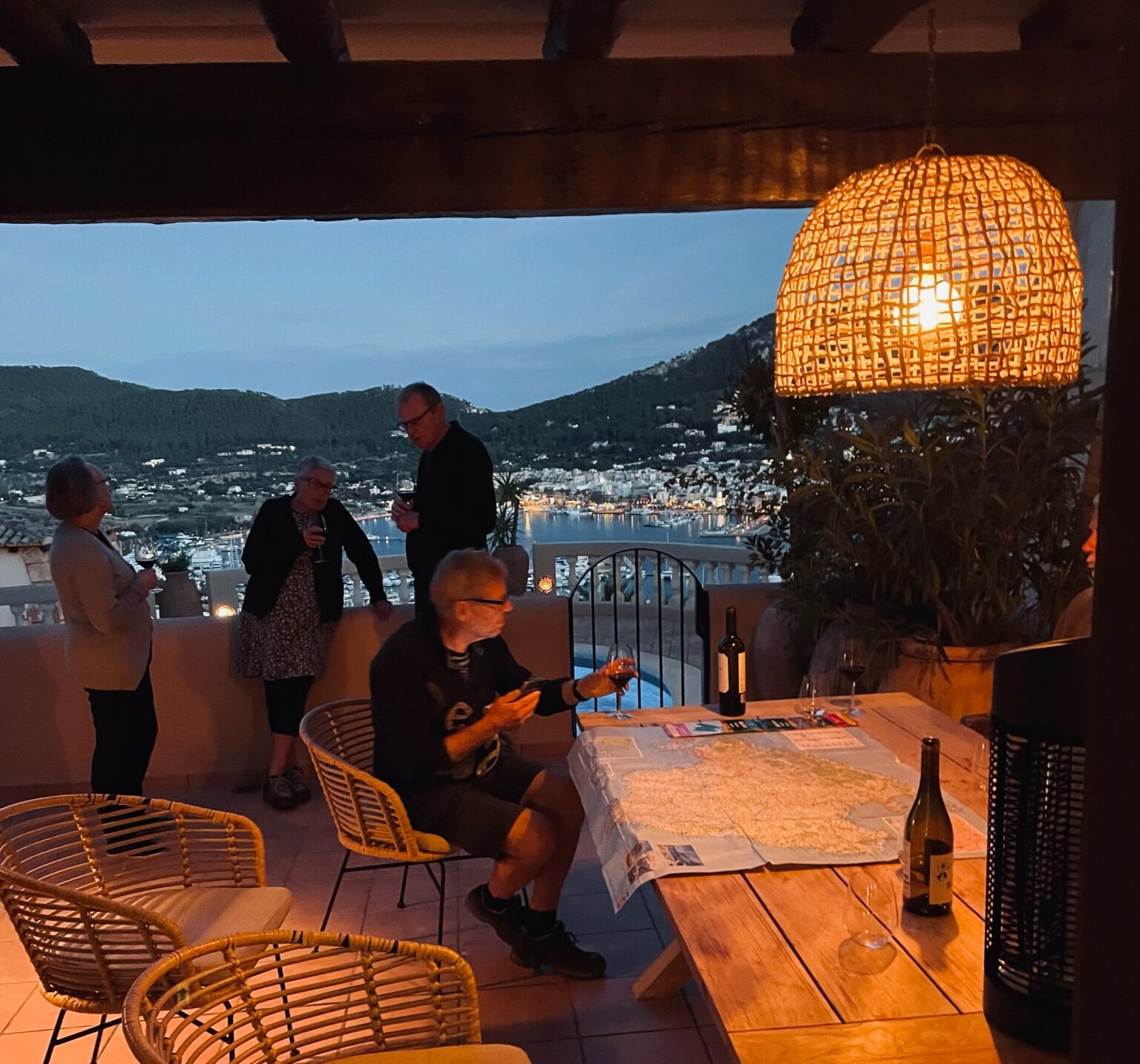 Evening coziness on the terrace in Mallorca. Private photo